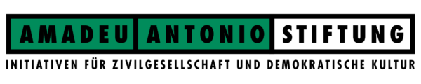 Logo Amadeu Antonio Stiftung. Initiativen für Zivilgesellschaft und demokratische Kultur.