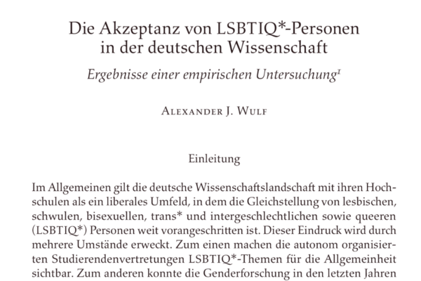 Ausschnita us Seite 1 des Fachaufsatzes 