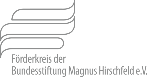 Logo: Förderkreis der Bundesstiftung Magnus Hirschfeld.