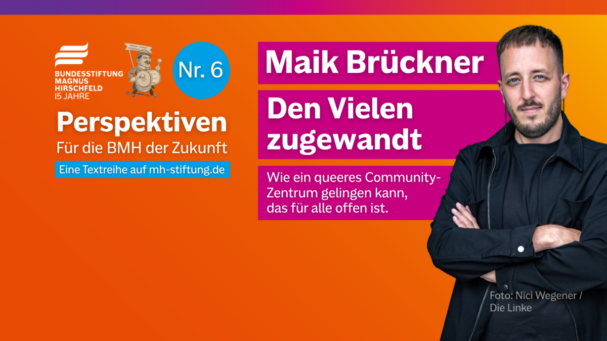 Textgrafik mit farbigem Hintergrund. Text: 