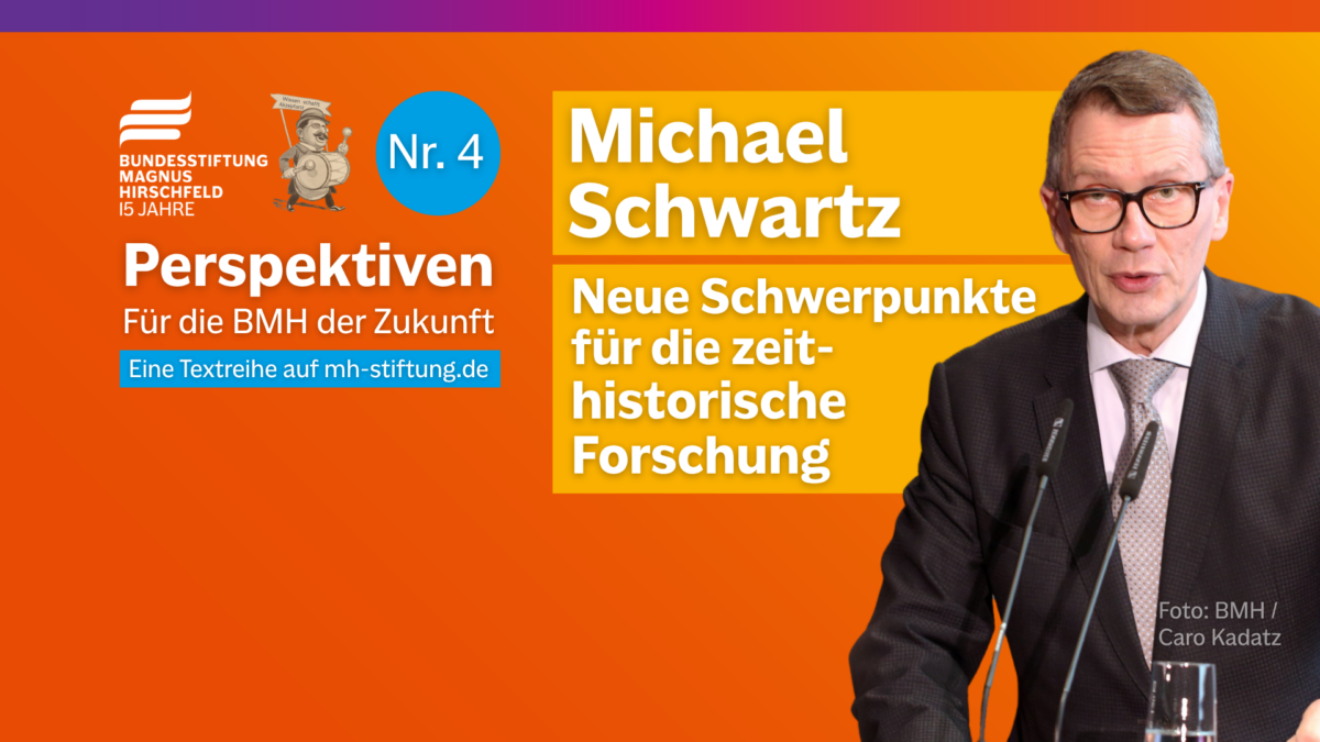 Textgrafik mit farbigem Hintergrund. Text: 