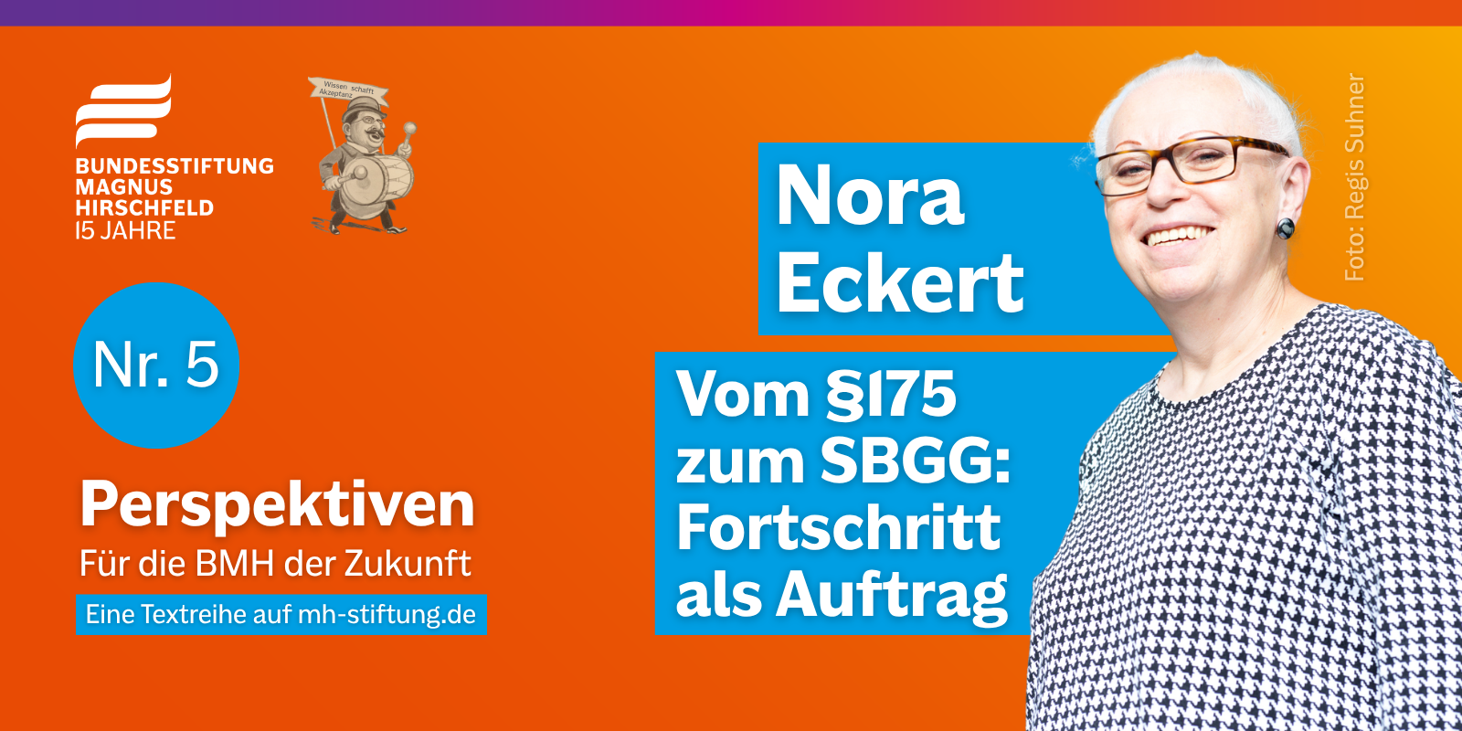 Textgrafik mit farbigem Hintergrund. Text: 