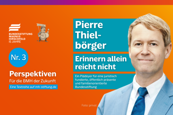 Textgrafik mit farbigem Hintergrund. Text: 