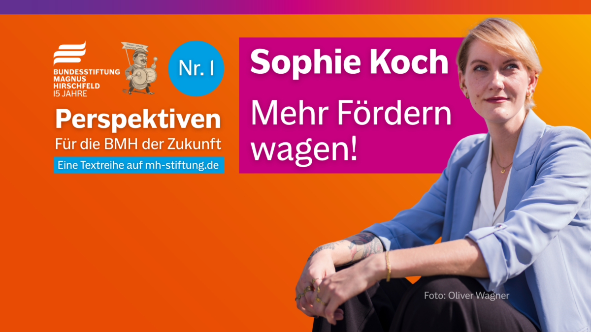 Textgrafik mit farbigem Hintergrund. Text: 