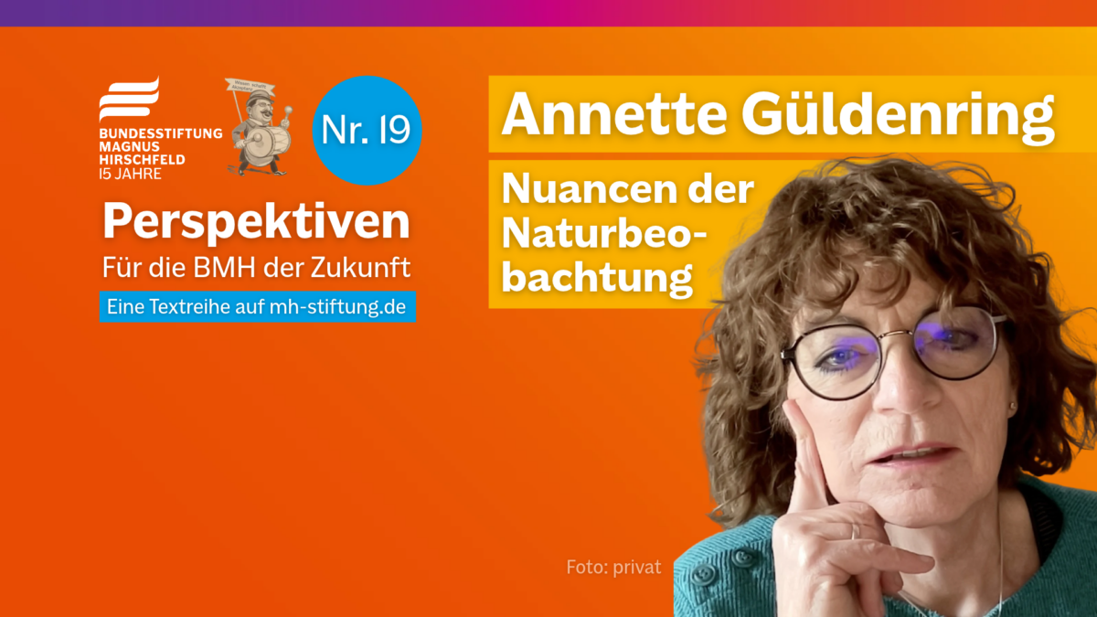 Textgrafik mit farbigem Hintergrund. Text: 