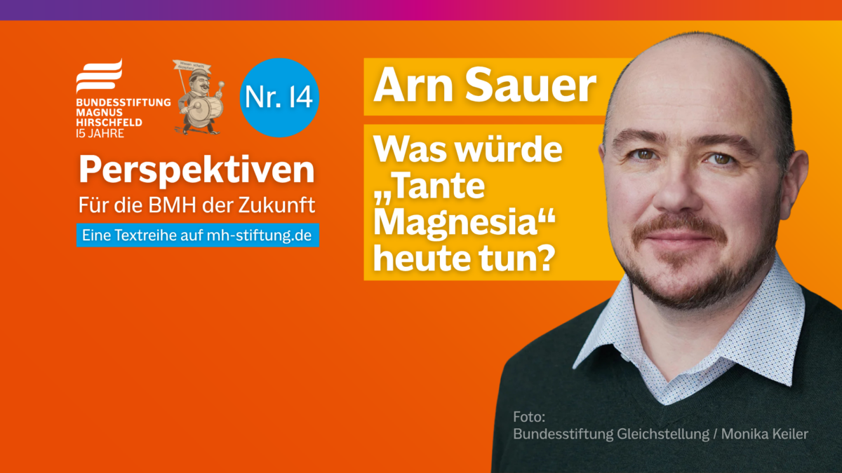 Textgrafik mit farbigem Hintergrund. Text: 