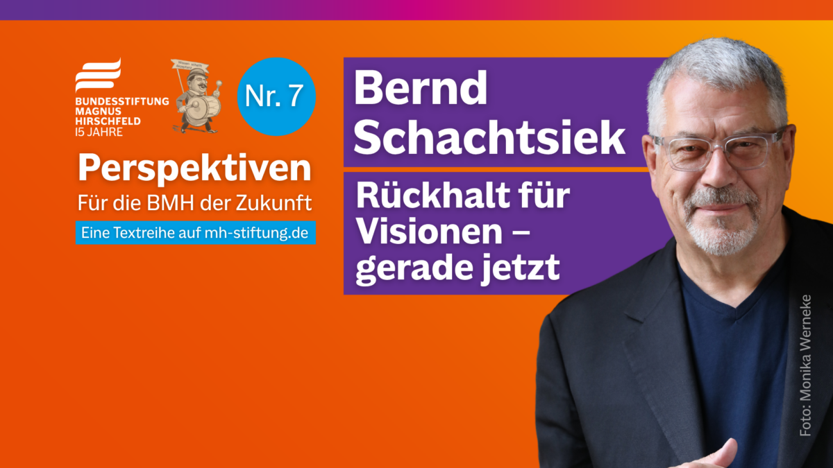 Textgrafik mit farbigem Hintergrund. Text: 