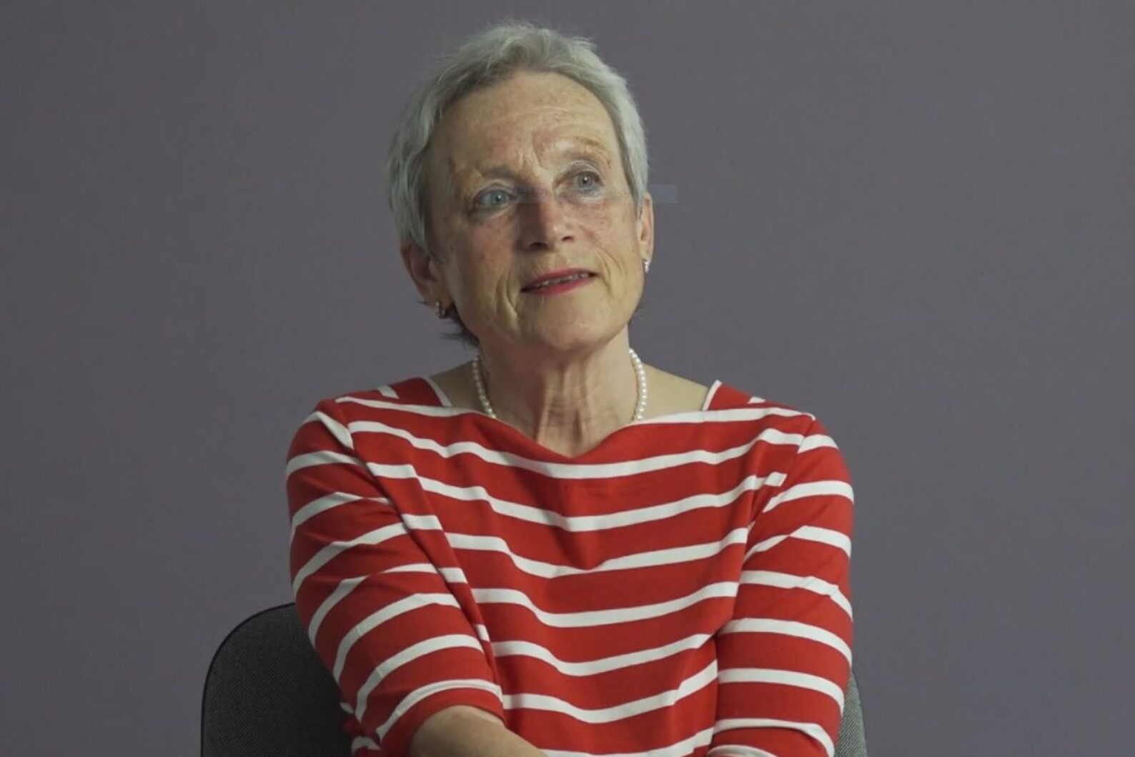 Screenshot aus dem Videointerview mit Annemarie Renftle
