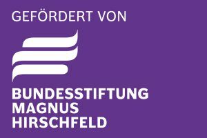 Fördersiegel der Bundesstiftung Magnus Hirschfeld